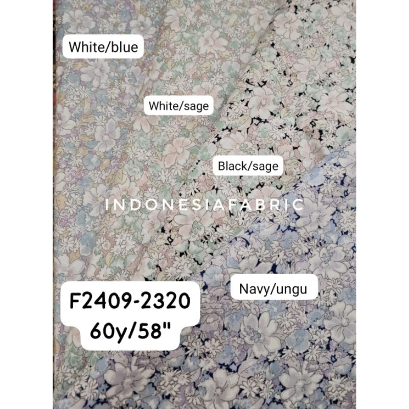 Kain Katun Jepang motif KJ440 tokai senko ori japan design bahan gamis tunik mukena daster piyama se