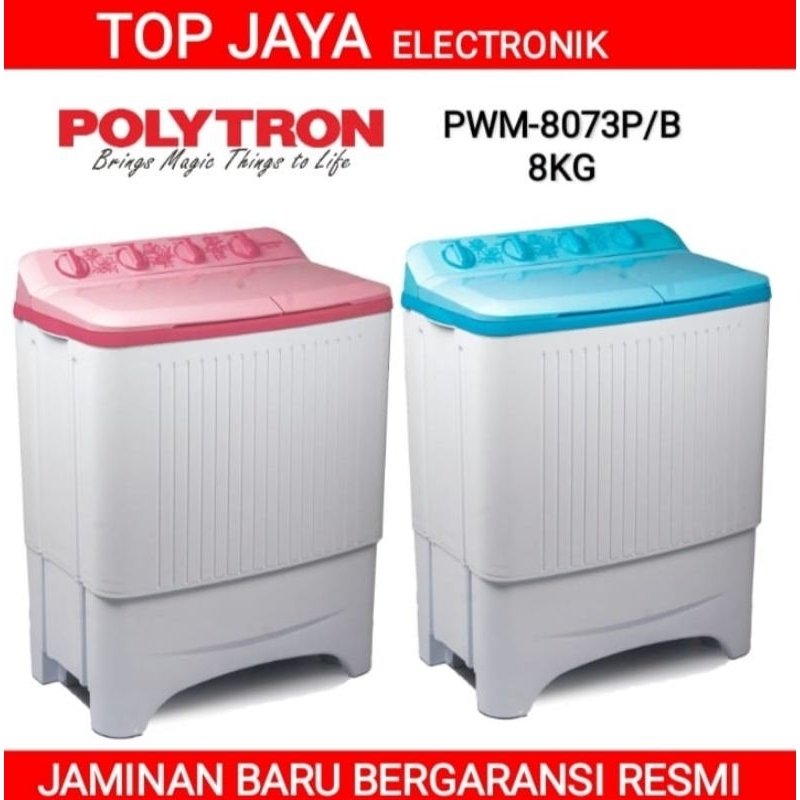 MESIN CUCI POLYTRON 8KG 2 TABUNG BARU BERGARANSI RESMI