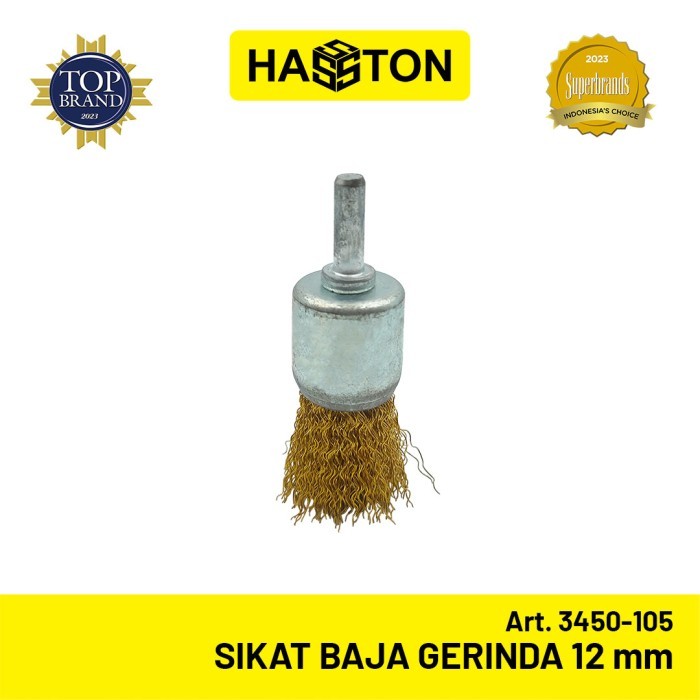 HASSTON PROHEX 3450-105 Mata Bor Sikat Kawat 12 MM Kuningan 12mm