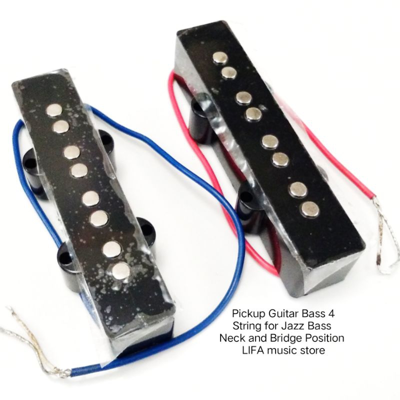 Pickup Guitar Bass 4 String for Jazz Bass Neck and Bridge Position
