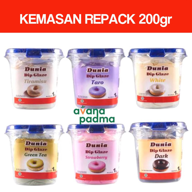 

Dunia Dip Glaze (Repack 200g) (5 Varian Rasa)