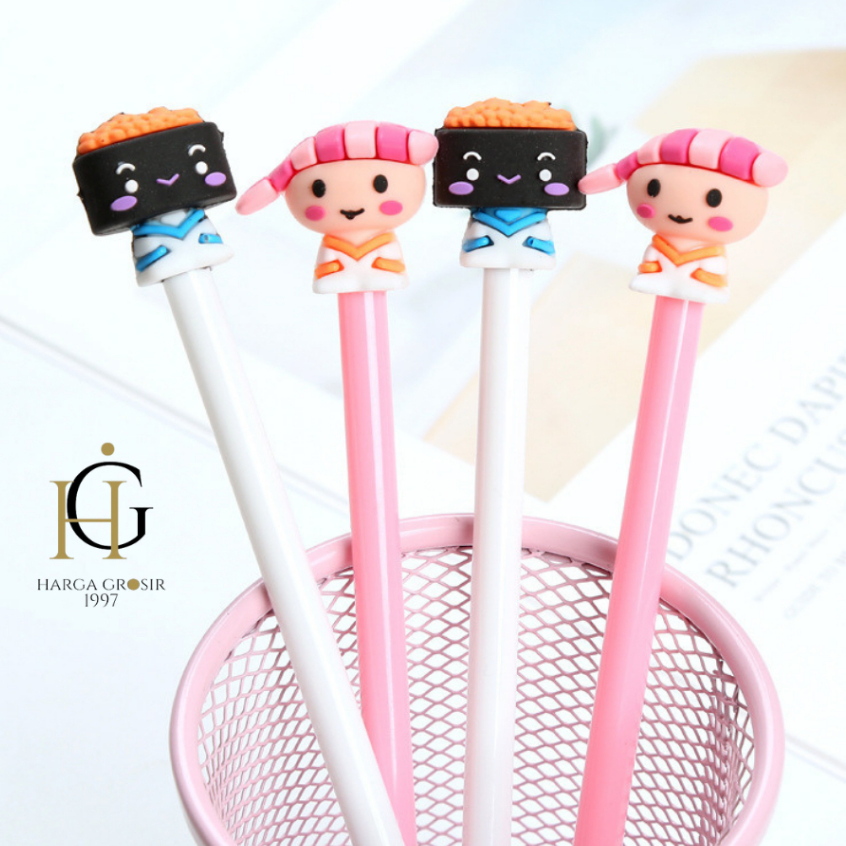 

PULPEN 4PCS/8PCS/12PCS GEL MAKANAN SUSHI PENA CUTE IMUT KADO UNIK KOREA AESTHETIC COD