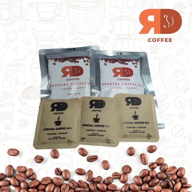 

Signature Coffee Mix by RD COFFEE ( KOPI +GULA) Kopi sachet