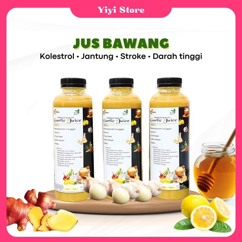

JUS BAWANG TUNGGAL CUKA APEL JAHE MERAH LOMON MADU B POLEN 250 ml