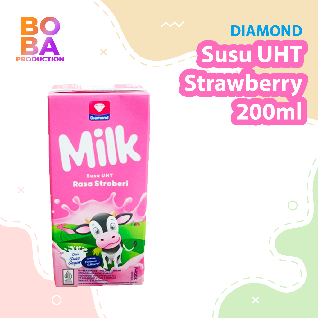 

Susu Diamond Milk UHT Strawberry 200ml