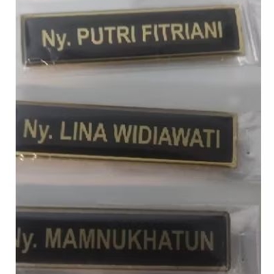 

Nametag Kuningan Magnet