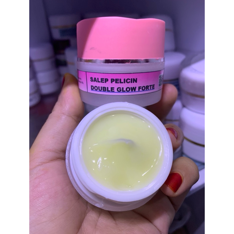 SALEP PELICIN DOUBLE GLOW FORTE// CREAM MALAM PERAWATAN WAJAH AMAN