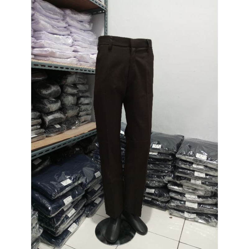 Celana Pramuka PDH Bahan Rapilo Penegak Pembina Pria Wanita - Seragam Pramuka Rapilo - Rafly Jaya