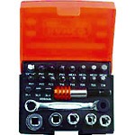 BAHCO 26PC Bit Set with Bits Sockets Bit Ratchet and Adaptors 2058/S26