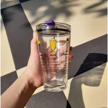 TUMBLER KACA MOTIF 450ML tumbler lucu tumbler motif tumbler kaca murah tempat minum lucu tempat minu