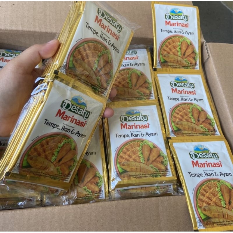 

Maknyuss1 12 Pcs - Desaku Bumbu Marinasi 15G - Desaku Marinasi Tempe Ikan Dan Ayam 1 Renceng