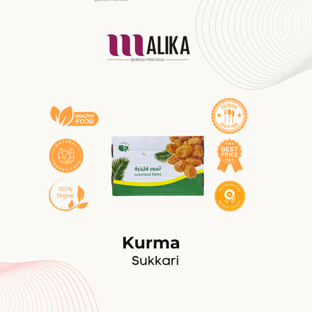 

(PREMIUM) Kurma Sukari Fresh VVIP GRADE A Original Asli Premium Kurma Raja Arab Sukkari Lembut Manis Legit 500 gr 1 Kg dan 3 Kg Madinah Basah Oleh Oleh haji dan Umroh