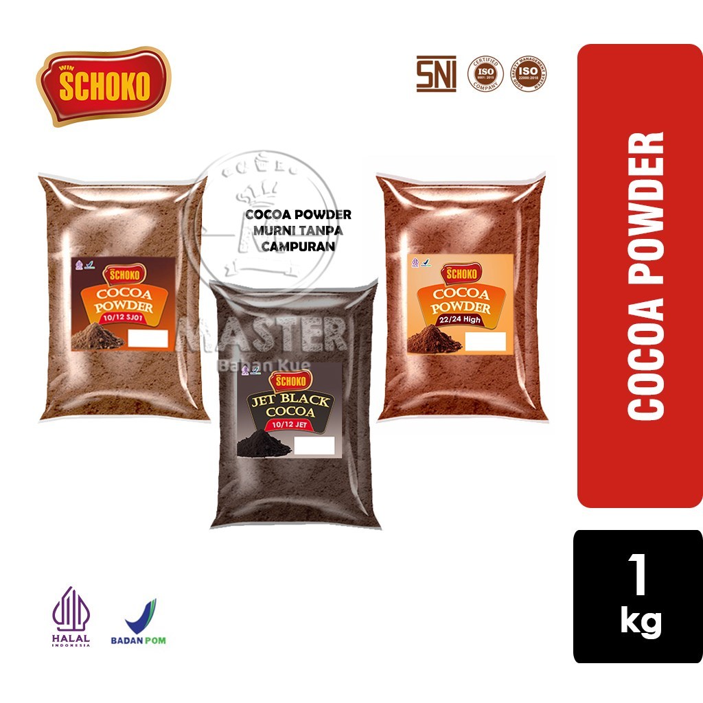 

Cocoa Powder SCHOKO Cokelat Bubuk Murni Tanpa Campuran Bubuk Cacao [Repack 1 Kg]