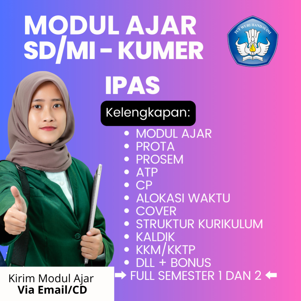 

MODUL AJAR IPAS KELAS 4,5,6 SD/MI KURIKULUM MERDEKA FULL 1 TAHUN