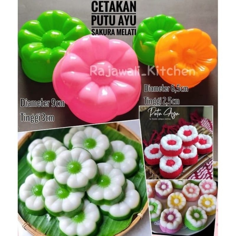 Cetakan Nasi Puding Bunga Melati Sakura
