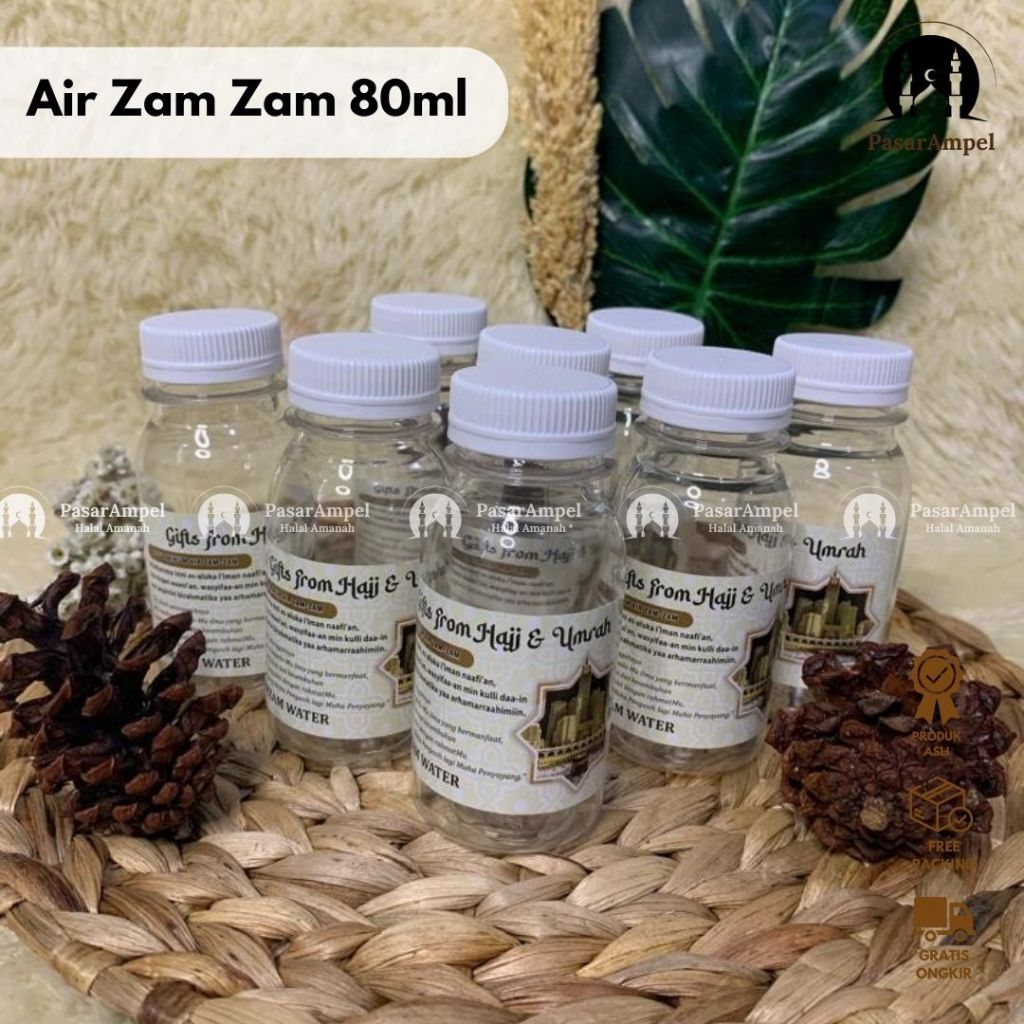 

GROSIR 25PCS Air Zam - Zam 80ml | DIJAMIN ASLI 100% Dari Barcode Mekkah