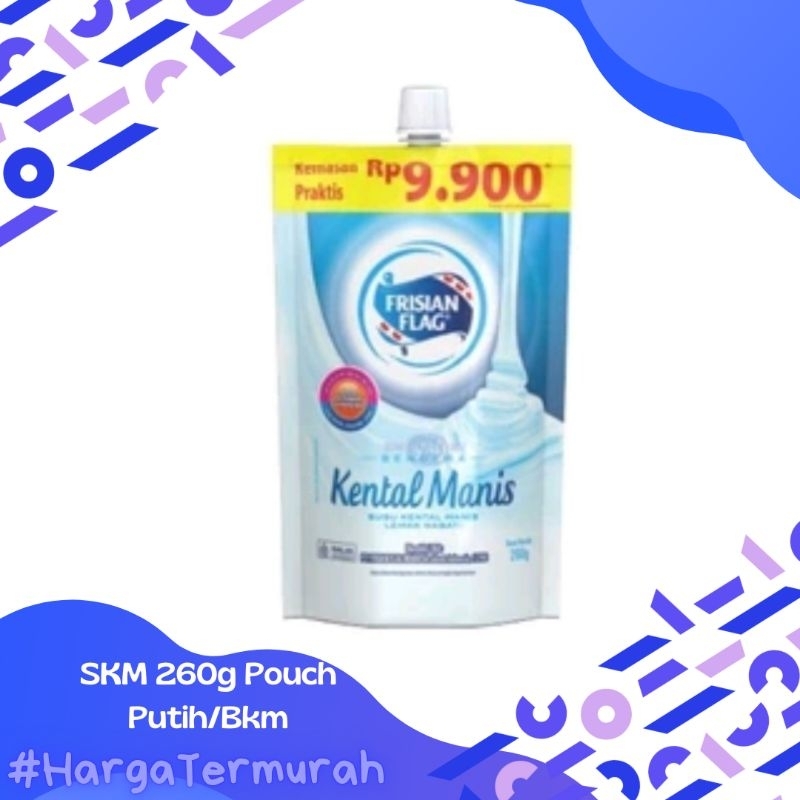 

Susu Kental Manis Bendera Pouch 260g Putih | Pouch Bkm 260g Putih