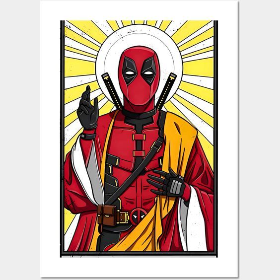 

Sablon DTF Stiker Sablon Setrika Tema deadpooll wolverine Ukuran +_15cm