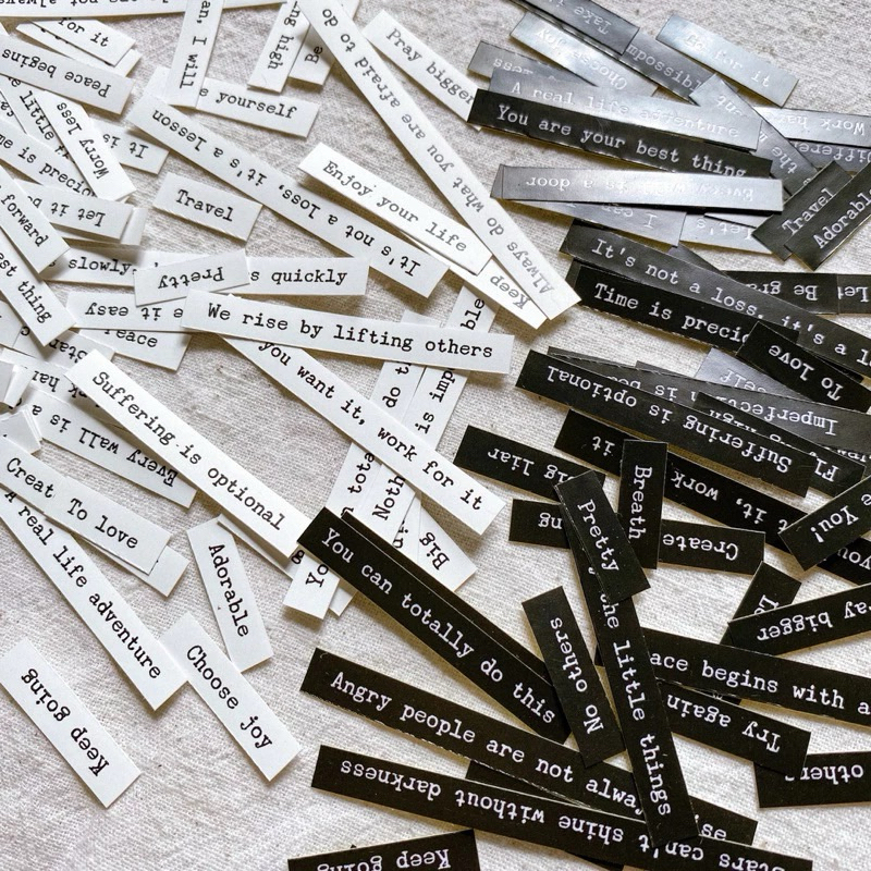 

[TUHF Ver1] MINI LIFE QUOTATIONS STICKER for Journal Decoration