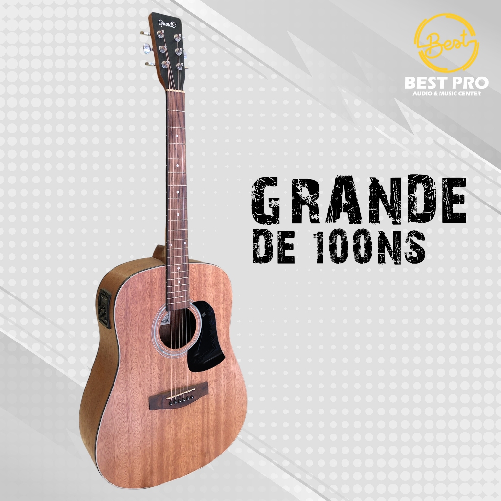 GITAR AKUSTIK ELEKTRIK GRANDE DE-100 NS ORIGINAL