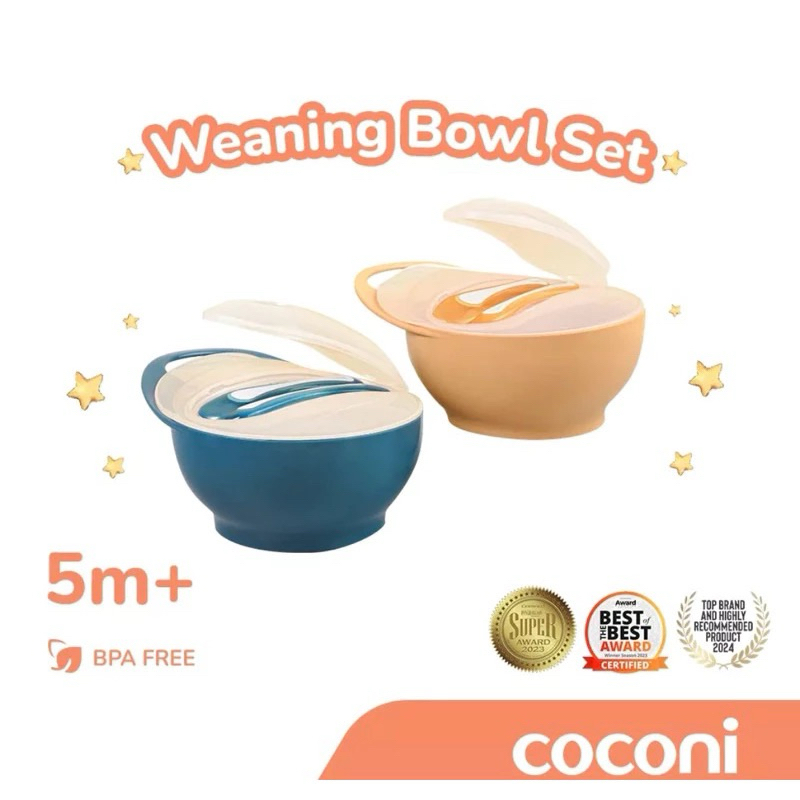 Coconi Weaning Bowl Set / Mangkok MPASI / Mangkok Makan Bayi