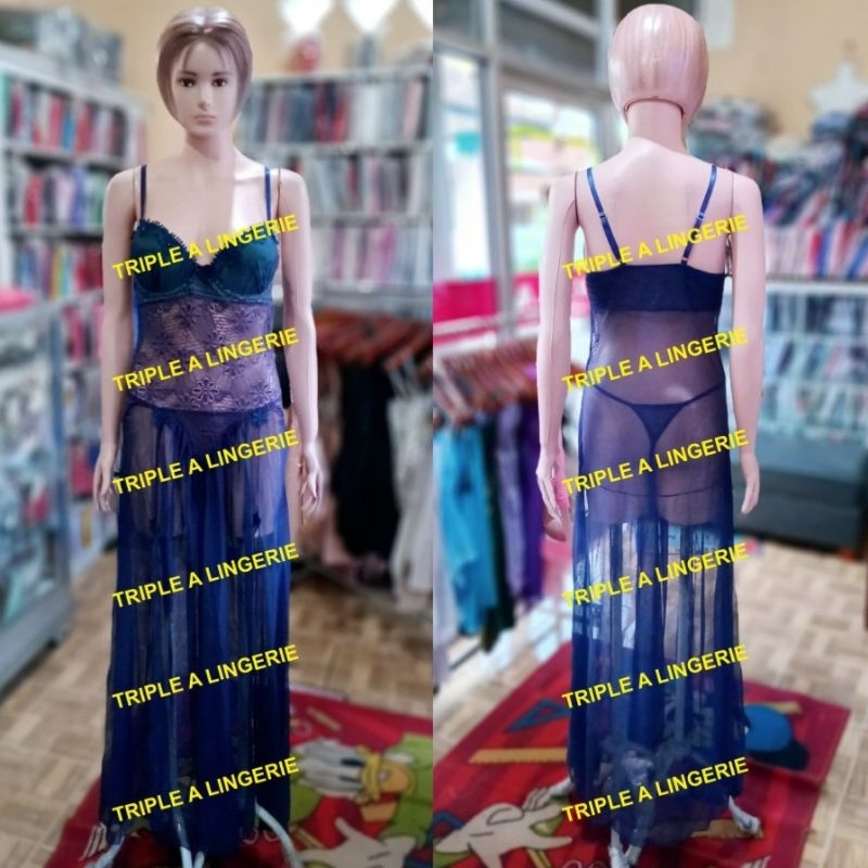 Lingerie Panjang Baju Tidur Sleepwear Gaun Malam Baju Dinas Istri TA0832 Birdong