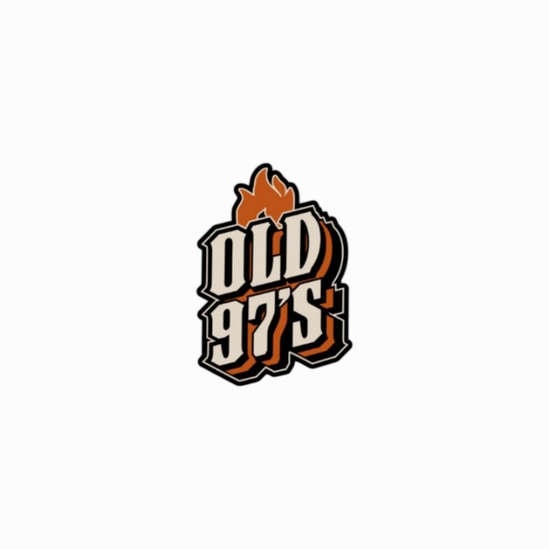 

sticker Old 97's fire flames fan art sticker diecut