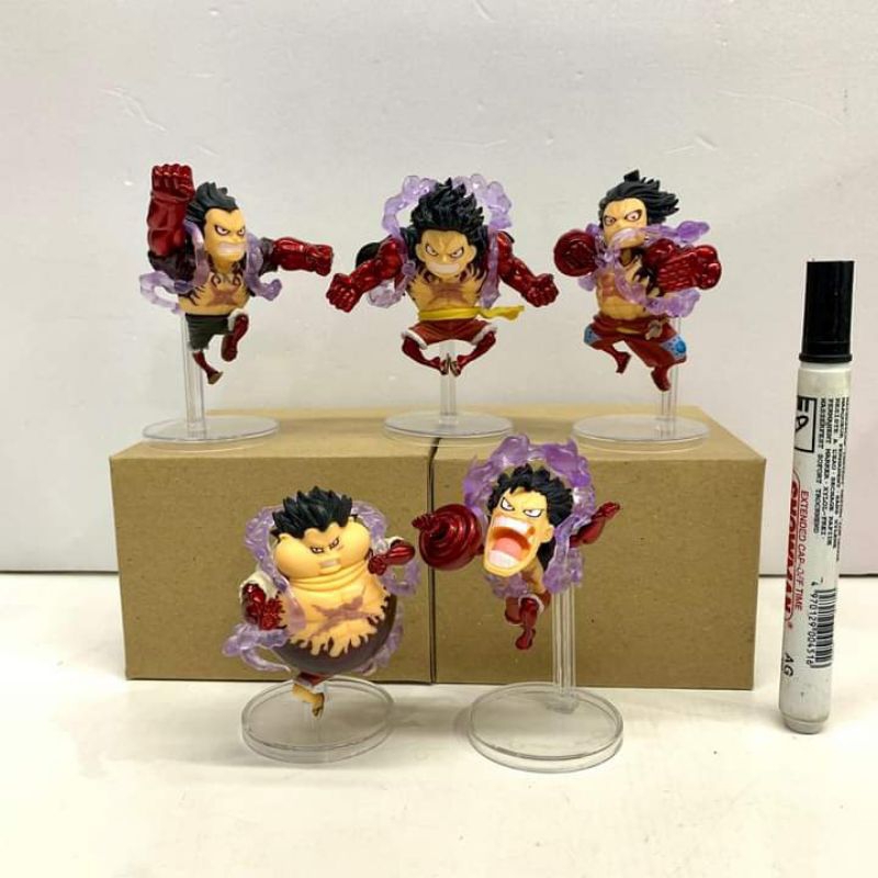 mainan figure luffy One Piece bulan Gear 5 Luffy red Action Figurine PVC Model Toys monkey d luffy r