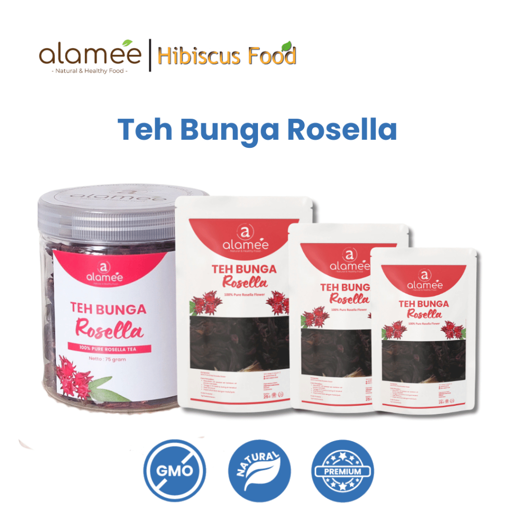 

Teh Bunga Rosella Tea Siap Saji Seduh Sehat Organic Organik Herbal Alami Teh Seduh