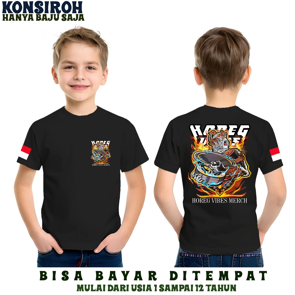 KAOS ANAK HOREG VIBES KAOS HOREG VIBES ANAK ANAK BAJU SOUND SYSTEM HOREG VIBES anoman triple magnet