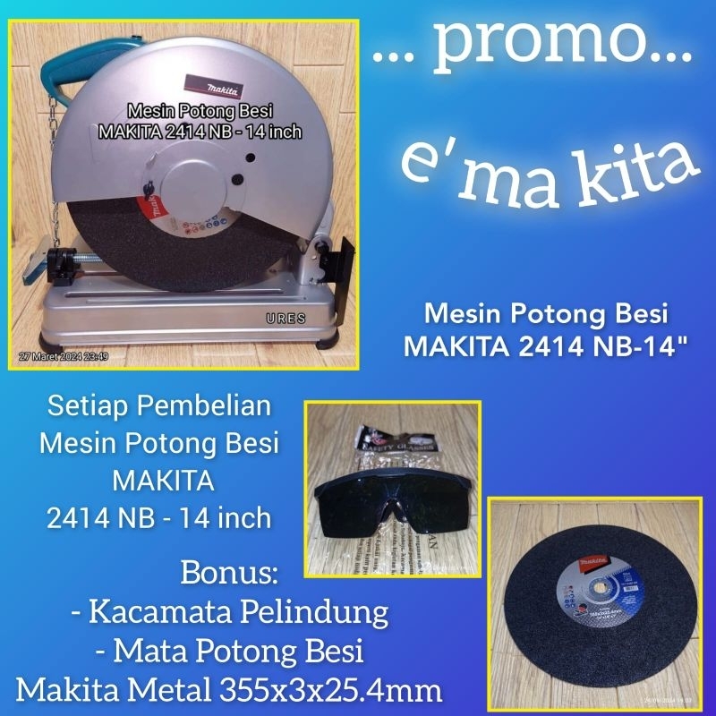 MESIN POTONG BESI 14 INCH MAKITA 2414 NB