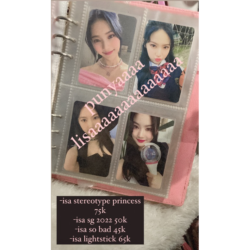 isa photocard official stayc lightstick stereotype princess sg22 so bad pc poca