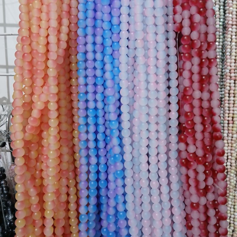 mutiara batu degradasi 8mm / mutiara batu bulat 8mm