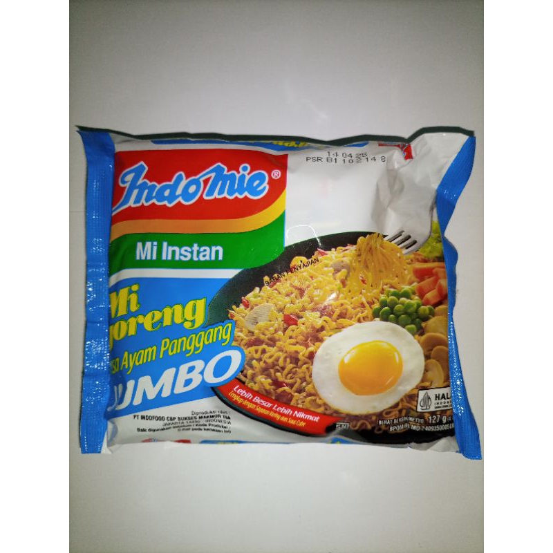 

Mi Instan Indomie Jumbo Goreng Rasa Ayam Panggang