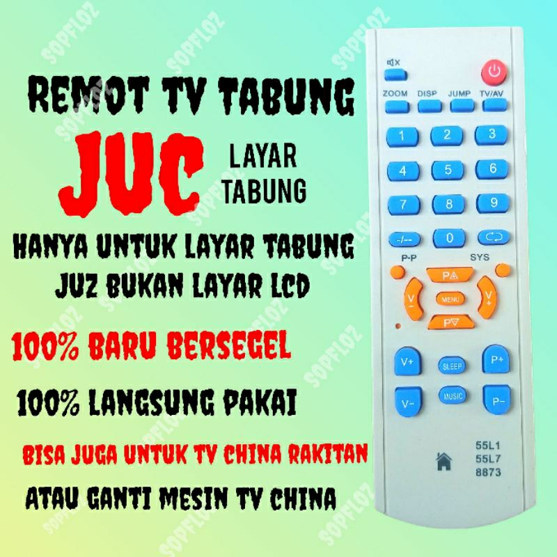 remote tv tabung juc remot langsung pake