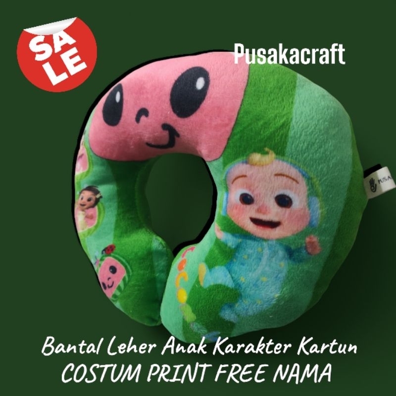 BANTAL LEHER ANAK KARAKTER KARTUN COSTUM FREE NAMA