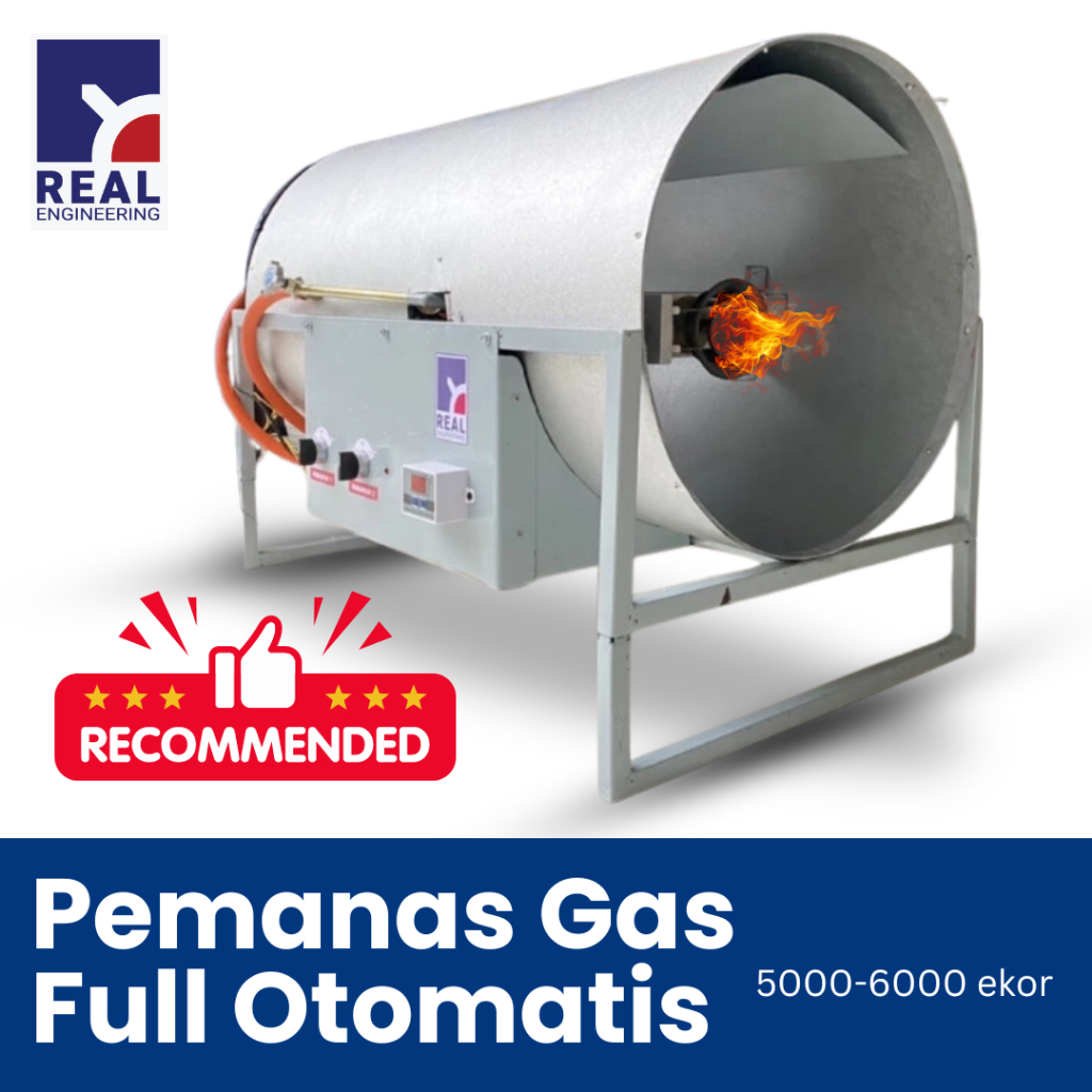 Pemanas Kandang Ayam Broiler Gas Full Otomatis - Double Semawar