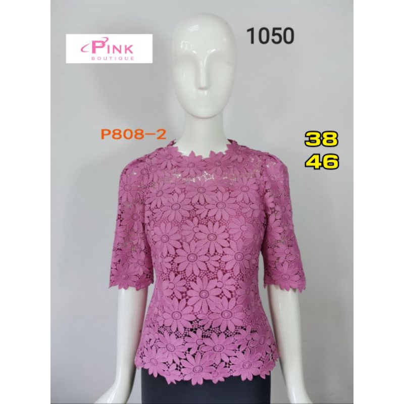 Atasan Wanita - Pink Boutique Kebaya Brukat Bangkok / Sabrina P808-2