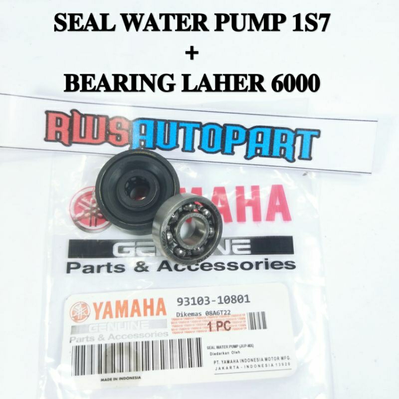 SIL SEAL WATERPUMP PLUS BEARING 6000 WATERPUMP RADIATOR YAMAHA JUPITER MX 135 NEW JUPITER MX OLD VIX