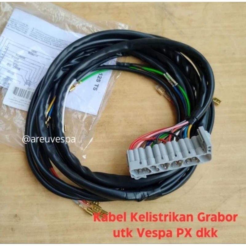 Kabel Kelistrikan Grabor utk Vespa PX dkk