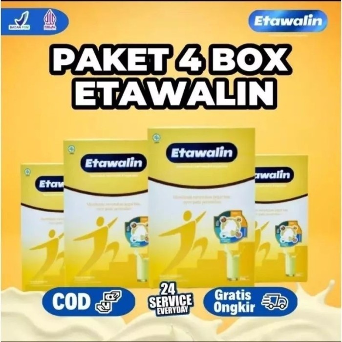 

Etawalin Susu Etawa Original Atasi Nyeri Sendi dan Asam Urat 4 Box - 4 Box