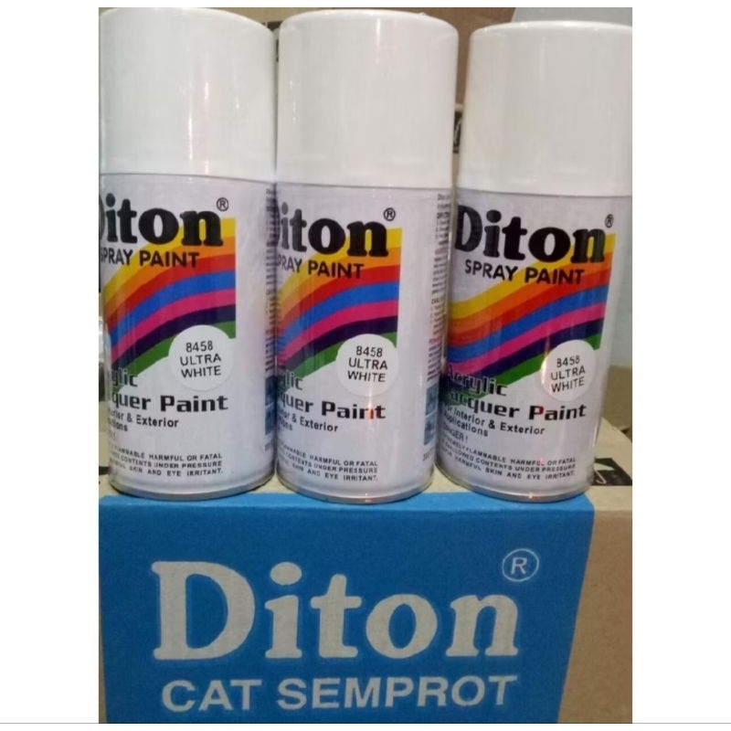 Pilox Pilok Cat Diton Ultra White 8458 Putih Bersih Putih Susu 8458 300 cc Cat Semprot Diton 300cc S