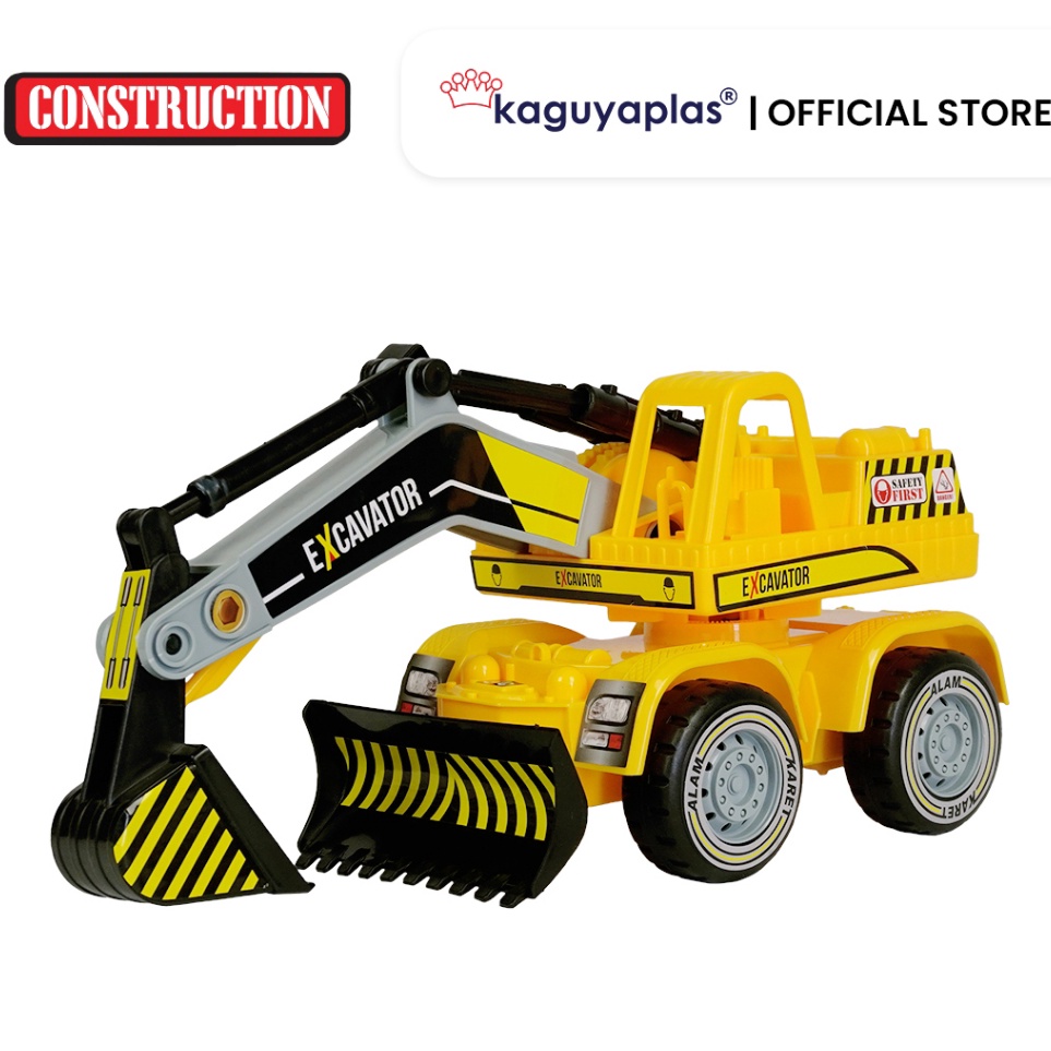 Grosir Unik  Mainan Anak Truk Besar Excavator KGP 87 Kaguyaplas