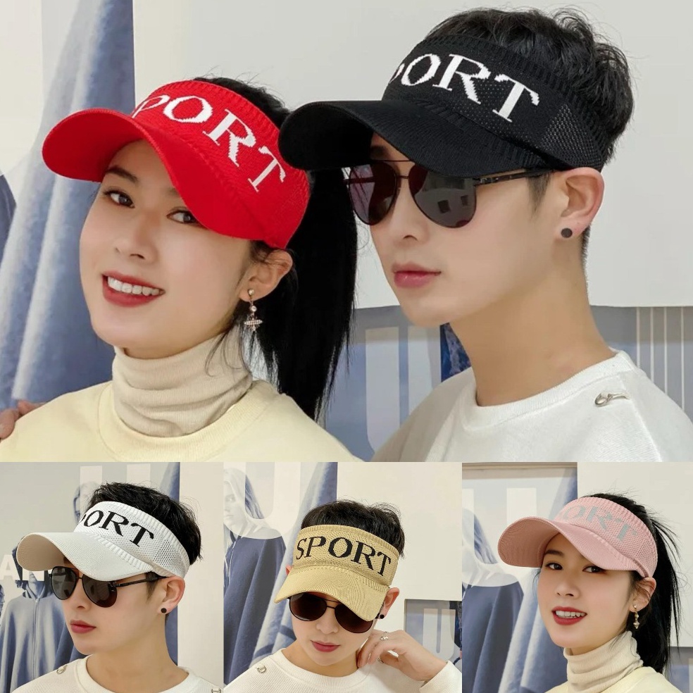 Sekarang Dikirim Topi Olaraga Sport Pria Dan Wanita Topi Golf Topi Sepeda Pantai Lari Tenis Hijab Se