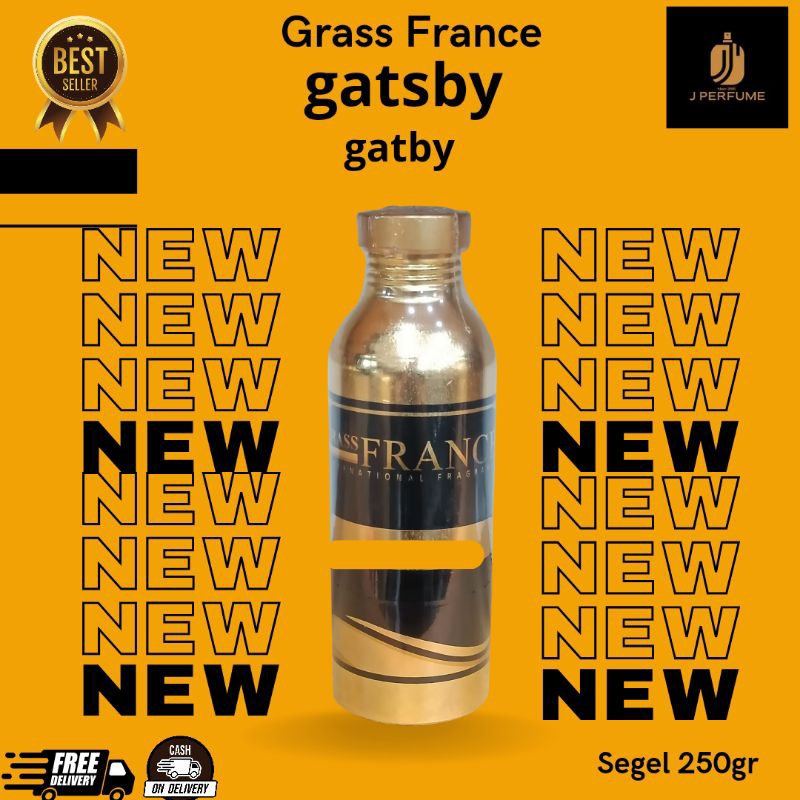 (GATSBY)parfum pria dan wanita|bibit parfum murni|minyak wangi tahan lama segel pabrik grass france 
