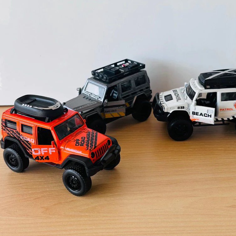 Paket Hebat  Mainan Diecast Mobil Jeep Rubicon 132 Miniatur Mobil Jeep Rubicon Off Road Pullback