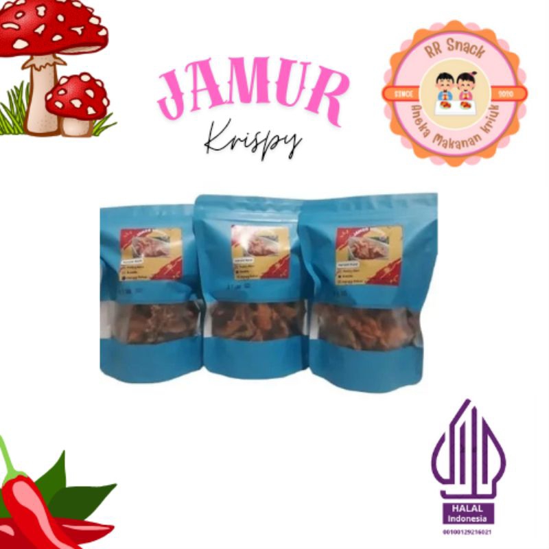 

Jajanan Viral/Jamur Krispy//Jamur Kriwil//Jamur Kriuk 150gr - RR SNACK