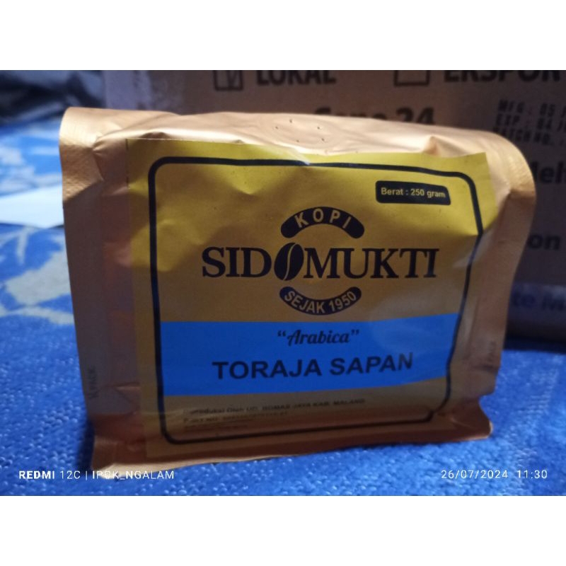 

100% Arabica Toraja Sapan 250g