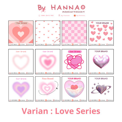 

Love series : kartu packing,background packing, DIY Murah