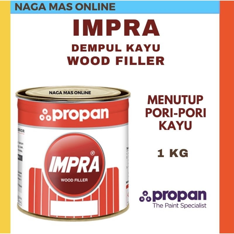 PROPAN IMPRA WOOD FILLER / DEMPUL KAYU / WOOD FILLER / TEAK / JATI / SUNGKAI / MERBAU / RED MAHONI /